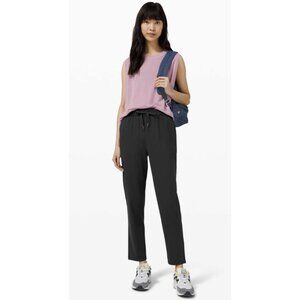 LULULEMON Keep Moving Pant in Black Athleisure Travel Office Casual - Size US 0
